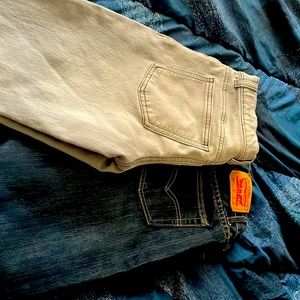 Boy pants size 10 Husky one is wonder nation and one is 505 Levi